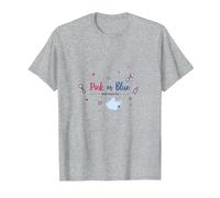 Pink or Blue Dreams Come True Baby Shower Celebration T-Shirt, Men, Heather Grey, XL