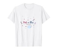 Pink or Blue Dreams Come True Baby Shower Celebration T-Shirt, Men, White, S