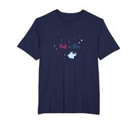 Pink or Blue Dreams Come True Baby Shower Celebration T-Shirt, Men's Big and Tall, Navy, 2X Tall