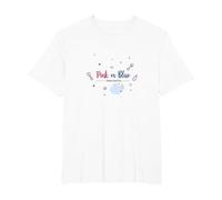 Pink or Blue Dreams Come True Baby Shower Celebration T-Shirt, Men's Big and Tall, White, 6X Tall