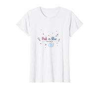 Pink or Blue Dreams Come True Baby Shower Celebration T-Shirt, Women, White, 3XL