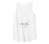 Pink or Blue Dreams Come True Baby Shower Celebration Tank Top, Women, White, M