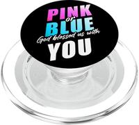 Pink or Blue GOD Blessed us... Christian Faith Gender Reveal PopSockets PopGrip for MagSafe