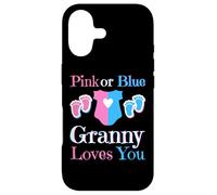 Pink Or Blue Granny Loves You Baby Shower Gender Reveal Case for iPhone 17