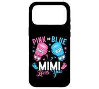 Pink Or Blue Mimi Loves You Boxing Gender Reveal Boxer Case for iPhone 17 Pro Max