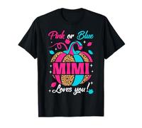 Pink Or Blue Mimi Loves You Leopard Pumpkin Thanksgiving T-Shirt