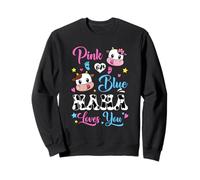 Pink Or Blue Nana Loves You Cow Baby Gender Reveal Sweatshirt