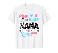 Pink Or Blue Nana Loves You Keeper Gender Reveal Party T-Shirt