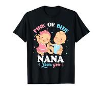 Pink or Blue Nana Loves You Shirt Gift T-Shirt