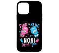 Pink Or Blue Noni Loves You Boxing Gender Reveal Boxer Case for iPhone 12 mini