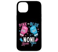 Pink Or Blue Noni Loves You Boxing Gender Reveal Boxer Case for iPhone 14 Plus