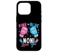 Pink Or Blue Noni Loves You Boxing Gender Reveal Boxer Case for iPhone 16 Pro