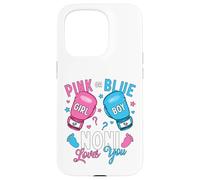Pink Or Blue Noni Loves You Boxing Gender Reveal Party Case for iPhone 15 Pro