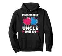 Pink Or Blue Uncle Loves You Pullover Hoodie