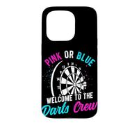 PINK OR BLUE WELCOME TO THE Darts CREW Gender Reveal Darts Case for iPhone 15 Pro