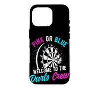 PINK OR BLUE WELCOME TO THE Darts CREW Gender Reveal Darts Case for iPhone 16 Pro