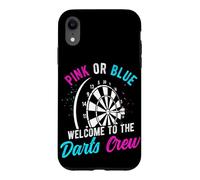 PINK OR BLUE WELCOME TO THE Darts CREW Gender Reveal Darts Case for iPhone XR