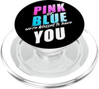 Pink or Blue We're Blessed... Christian Faith Gender Reveal PopSockets PopGrip for MagSafe