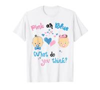 Pink Or Blue What Do You Think White T-Shirt