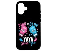 Pink Or Blue Yaya Loves You Boxing Gender Reveal Boxer Case for iPhone 16