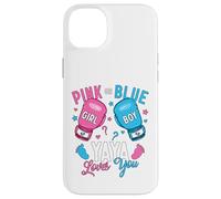 Pink Or Blue Yaya Loves You Boxing Gender Reveal Party Case for iPhone 14 Plus