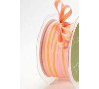 Pink & Orange 10mm Grosgrain Stripe May Arts Ribbon on a 3m Length (N.B. This is a Cut from a roll)