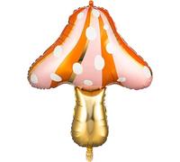 Pink Orange Mushroom Foil Balloon, 70cm (2 Pack)