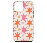 Pink Orange Starburst Funky Stars Pattern Case for iPhone 12 mini