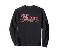 Pink ornate lettering - Mature Sweatshirt