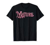 Pink ornate lettering - Mature T-Shirt