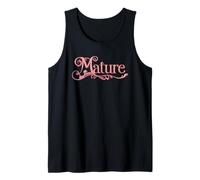 Pink ornate lettering - Mature Tank Top