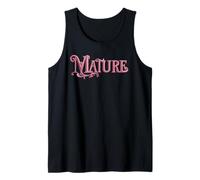 Pink ornate lettering - Mature Tank Top