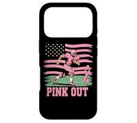 Pink Out American Football Support Case for iPhone 17 Pro