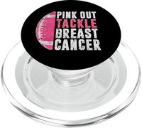Pink Out Tackle Breast Cancer Awareness American Football PopSockets PopGrip for MagSafe