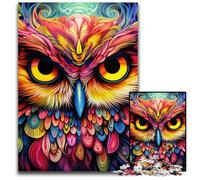 Pink Owl 1000 Piece Jigsaw Puzzles for Adults cardboard Jigsaw Relaxing Entertainment, Home Decor 26X38CM/10.23x14.96inch