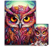 Pink Owl 1000 Piece Jigsaw Puzzles for Adults Impossible Jigsaw Puzzles for Adults Ideal And Home Decor 50x75CM/19.68x29.52inch