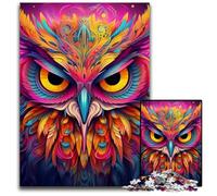 Pink Owl 1000Pc Adults Jigsaw Puzzle Jigsaw Puzzles Relaxing Entertainment, Home Decor 26X38CM/10.23x14.96inch