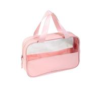 Pink Pack Travel Wash Bags for Women Girls Small Cosmetic Bags with Zipper Portable Wash Bag Make Up Bag for Travelling Makeup Organizer and Small (Hot Pink, One Size)