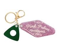 Pink Palace Apartments Handmade Resin Keychain