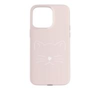 Pink/Pale Rose Cute Cat Lover Cat Mom Kawaii Kitten Meow Case for iPhone 15 Pro Max