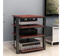 Pink Palm Audio Rack AV Media Stand Media Audio Tower Cabinet 24 Tier Audio Rack, for Entertainment Stereo Racks Component Storage and Collection Display(Red,90cm/35.4in)