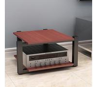 Pink Palm Audio Rack AV Media Stand Media Audio Tower Cabinet 24 Tier Audio Rack, for Entertainment Stereo Racks Component Storage and Collection Display(Red,25cm/9.8in)