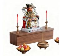 Pink Palm Buddhist Shrine & Altar Set Kit, Spiritual Prayer Altar Table, Personal Prayer Desk for Incense & Worship(30x20x15cm/11.8x7.8x5.9in)