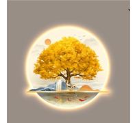 Pink Palm E 60 72Cm Zen Art Decor 3D Sculptures Painting Hanging Art With Led Light Large Modern Metal Sculptures For Living Room Bedroom Office E 60 72Cm