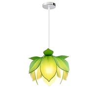 Pink Palm Fabric Pendant Lighting Vintage Oriental Lotus Ceiling Pendant Light with 6 Colors,4 Sizes, Hanging Ceiling Lighting Fixture for Kitchen Island Dining Room Living Room Sideway Shops