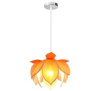 Pink Palm Fabric Pendant Lighting Vintage Oriental Lotus Ceiling Pendant Light with 6 Colors,4 Sizes, Hanging Ceiling Lighting Fixture for Kitchen Island Dining Room Living Room Sideway Shops