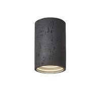 Pink Palm Flush Mount Cylinder Ceiling Light 6W LED Wabi-Sabi Style Fixture Imitation Cave Stone Design Modern Lamp 3000K for Corridor Hallway