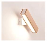 Pink Palm Modern Led Indoor Luminaire Wooden Wall Lamps 180 Degree Rotation Bedside Light Vanity Light Bathroom Reading Nordic Design Deco