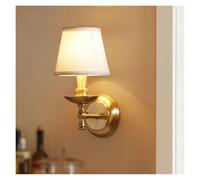 Pink Palm Rural All Copper Wall Lamp European Style Retro Bedroom Bedside Lamp Mirror Front Lamp Aisle Staircase Lamp