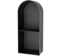 Pink Palm Stainless Steel Built-in Shower Niche, Arc-Shaped Storage Cabinets Caddies, Arch Toilet Toilet Paper Holders, for Living Bedroom Kitchen Bathroom
